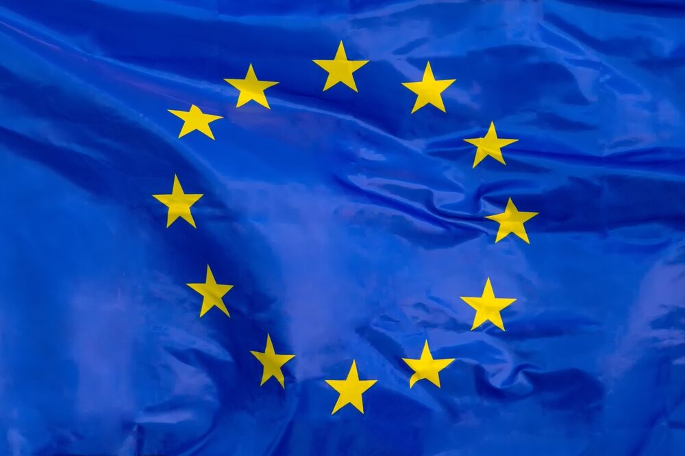 Logo di Google con sfondo europeo