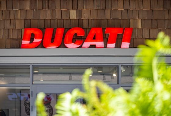 Logo Ducati su una moto
