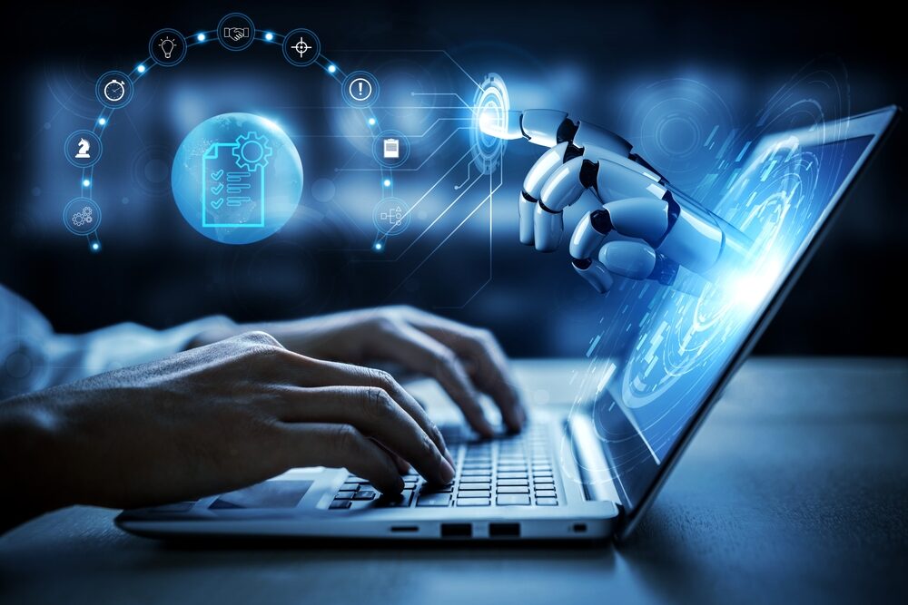 Illustrazione dell'uso dell'intelligenza artificiale nello sviluppo software