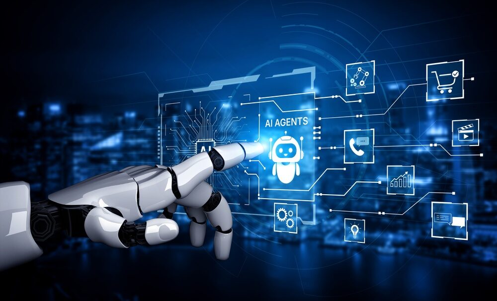 Illustrazione sull'intelligenza artificiale e le sue infrastrutture