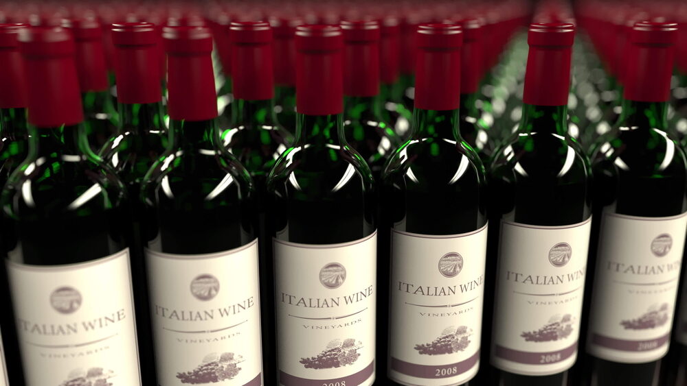 Rappresentazione grafica delle esportazioni di vino italiano